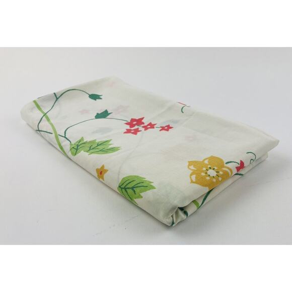 Tastemaker Pillowcase KING Yellow Red Orange Flowers J. P. Stevens percale USA V - Picture 4 of 7